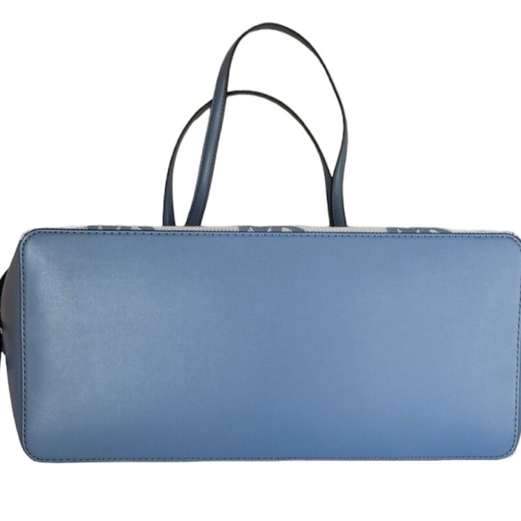 Michael Kors Gilly Large Drawstring Tote Shoulder Bag MK Graphic Logo Denim NWT - Picture 5 of 9